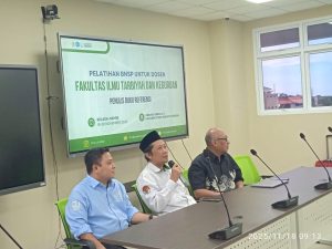 Dosen PBA Mengikuti Pelatihan BNSP tentang Penulisan Buku Referensi