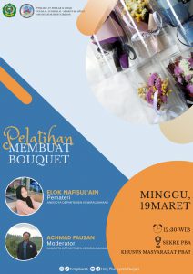 Mahasiswa PBA Ikuti Pelatihan Membuat Bouquet