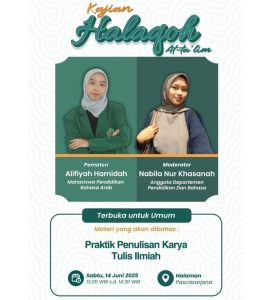 Departemen Pendidikan dan Bahasa ITLA’ mengadakan kegiatan Halaqotu At-Ta’lim (HAMIM)