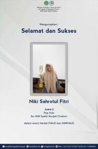 Mahasiswa Jurusan PBA Juara 2 Lomba Pop Solo Se-IAIN Syekh Nurjati Cirebon