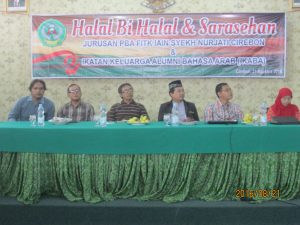Halal Bihalal dan Sarasehan Jurusan Pendidikan Bahasa Arab FITK IAIN Syekh Nurjati